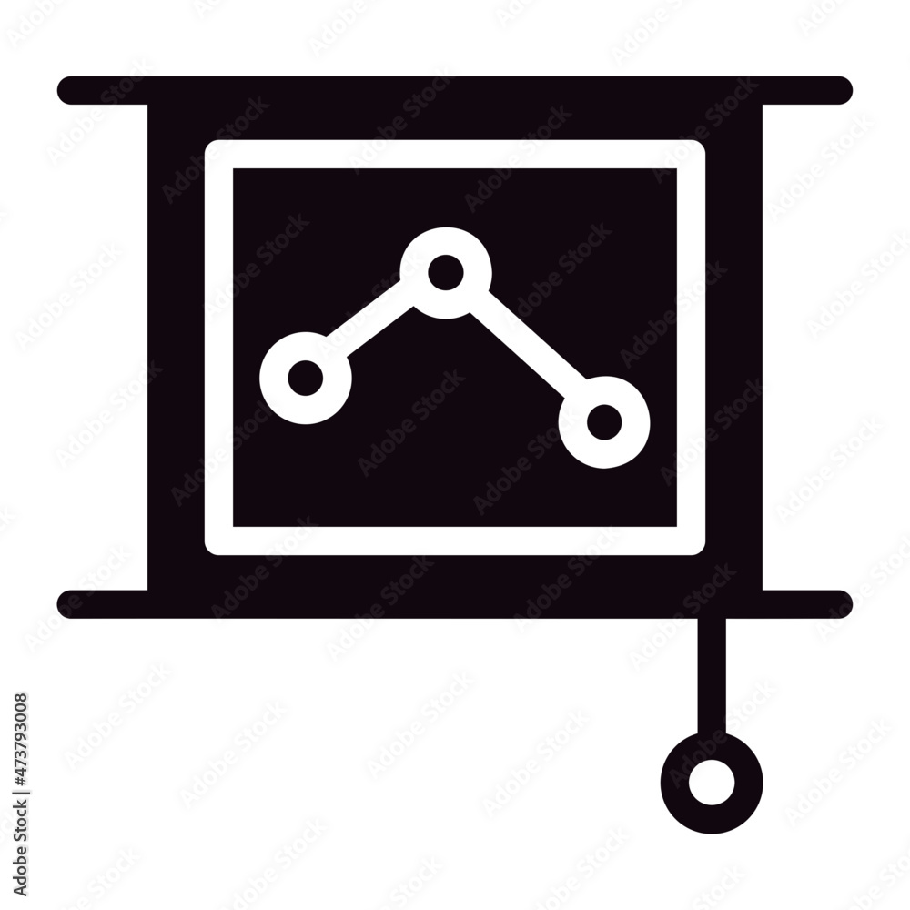 line graph glyph icon line graph glyph icon