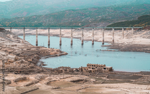 In 1992 the Galician village of Aceredo was deliberately flooded and submerged underwater. Every few years when the water levels are low, this Spanish 'pueblo' reappears. 