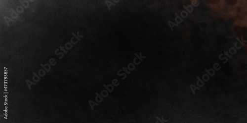 Close up retro plain dark black cement & concrete wall background texture for show or advertise or promote product and content on display and web design element concept decor. Black concrete textured 