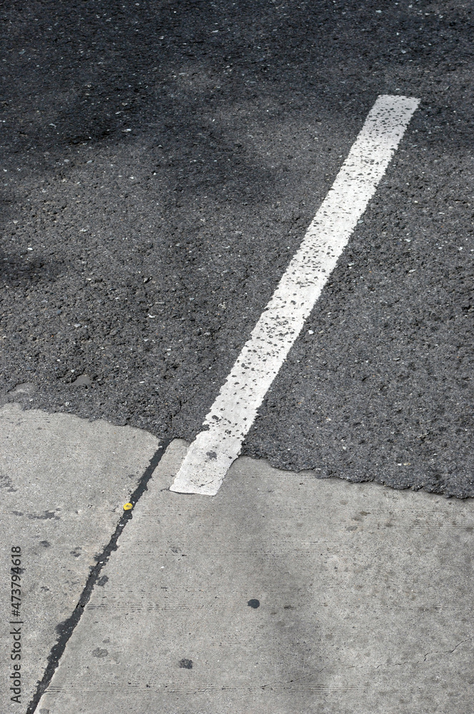 Fototapeta premium lot on asphalt