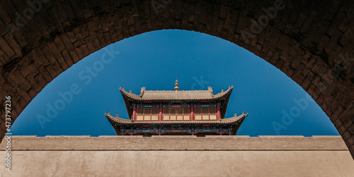 Jiayuguan ancient Chinese gate 