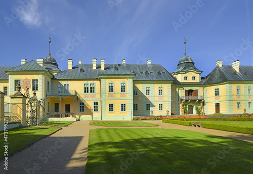 Manetin Castle in the town of the same name in the northern part of the Plzen-nord district in the Czech Republic. photo