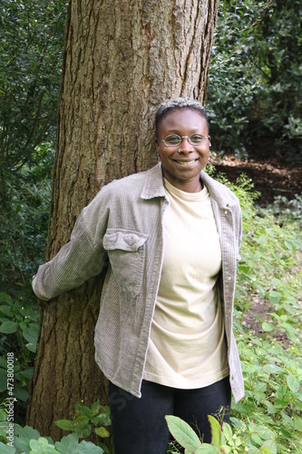 woman, tree, climate protection, climate change, environmental protection, african, afroamerican