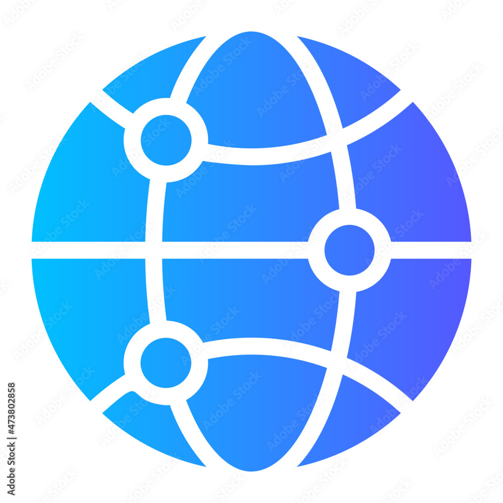 networking gradient icon networking gradient icon