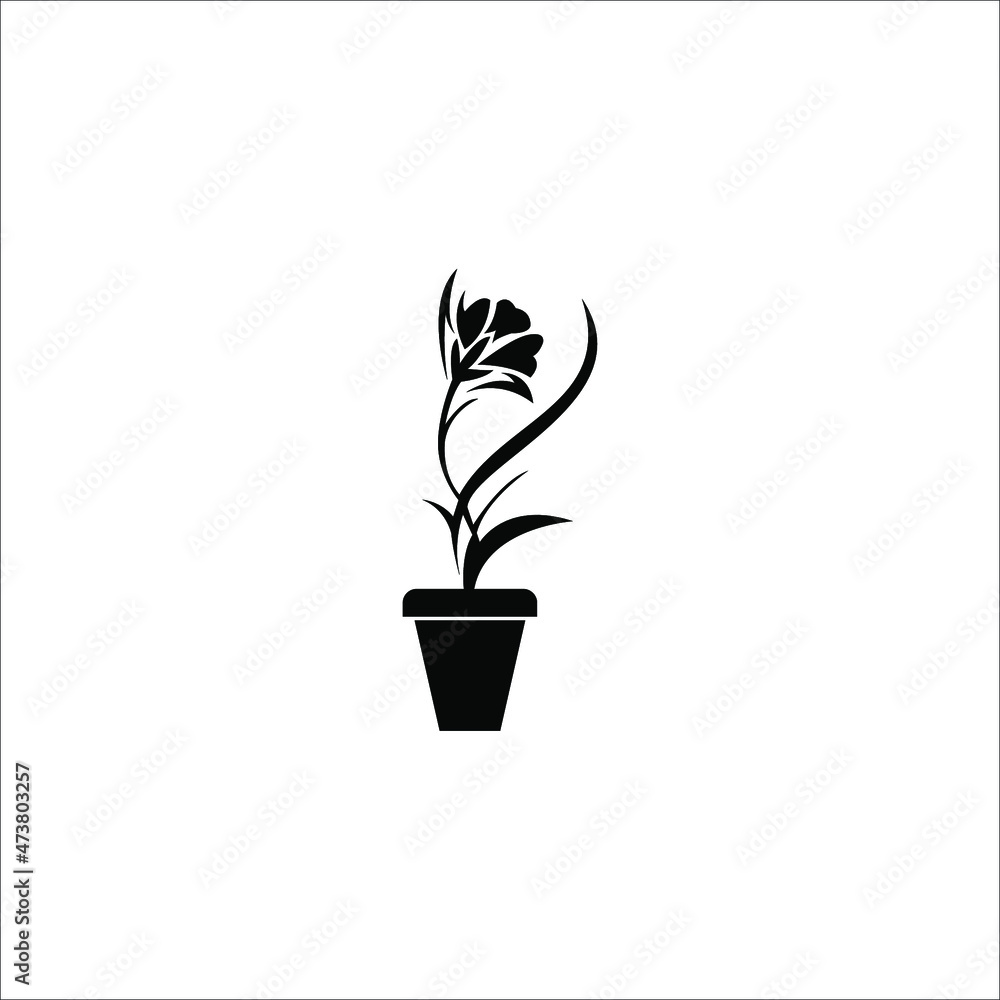 flower and pot logo flower and pot logo