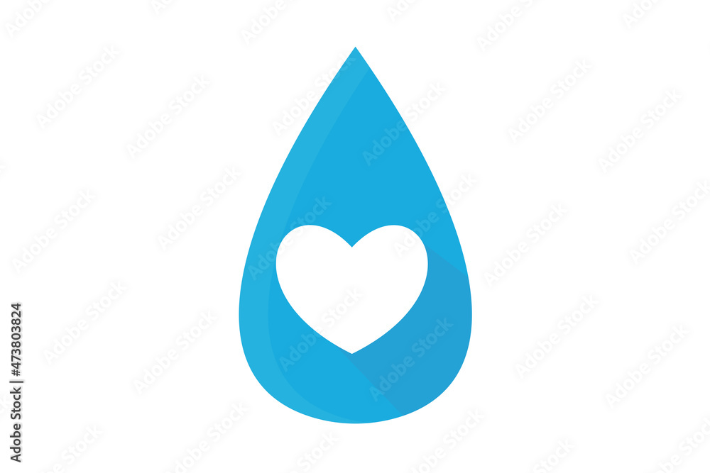 Water drop with the heart poker playing card sign for website, application, printing, document, poster design, etc. vector EPS10 Water drop with the heart poker playing card sign for website, application, printing, document, poster design, etc. vector EPS10