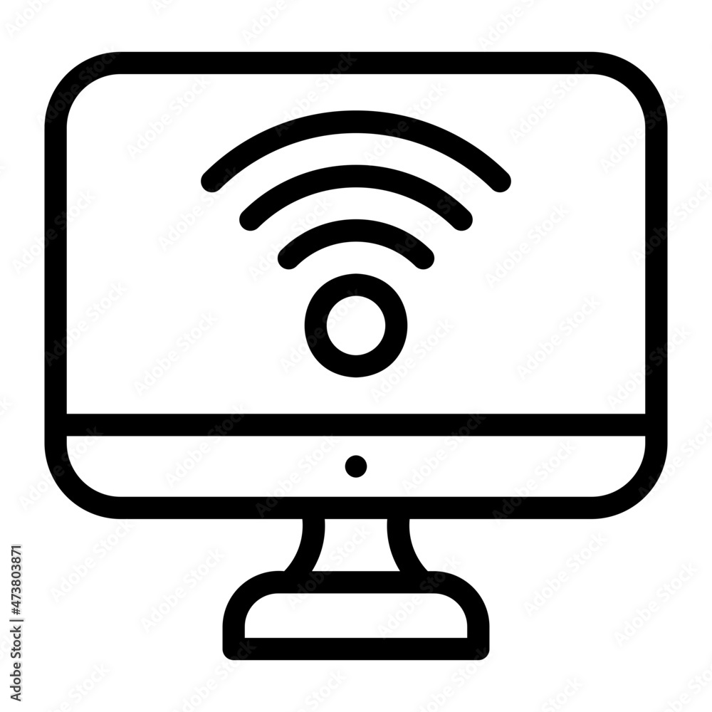 monitor line icon monitor line icon
