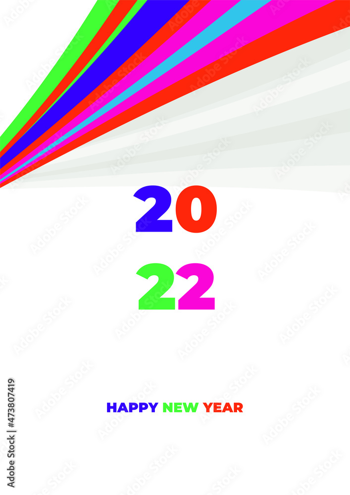 Happy New Year 2022. Vector illustration for greeting card, party invitation card, website banner, social media banner, background, cover design template, marketing material. Happy New Year 2022. Vector illustration for greeting card, party invitation card, website banner, social media banner, background, cover design template, marketing material.