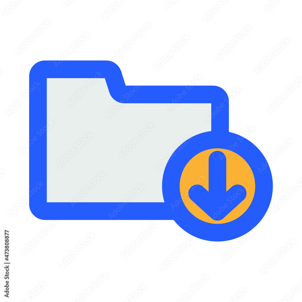 Folder Download Vector icon which is suitable for commercial work and easily modify or edit it Folder Download Vector icon which is suitable for commercial work and easily modify or edit it
