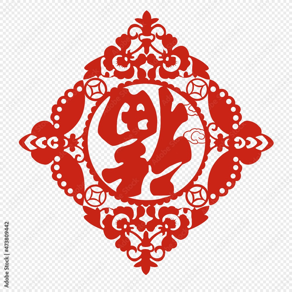 Chinese symbol of fortune and happiness Chinese symbol of fortune and happiness