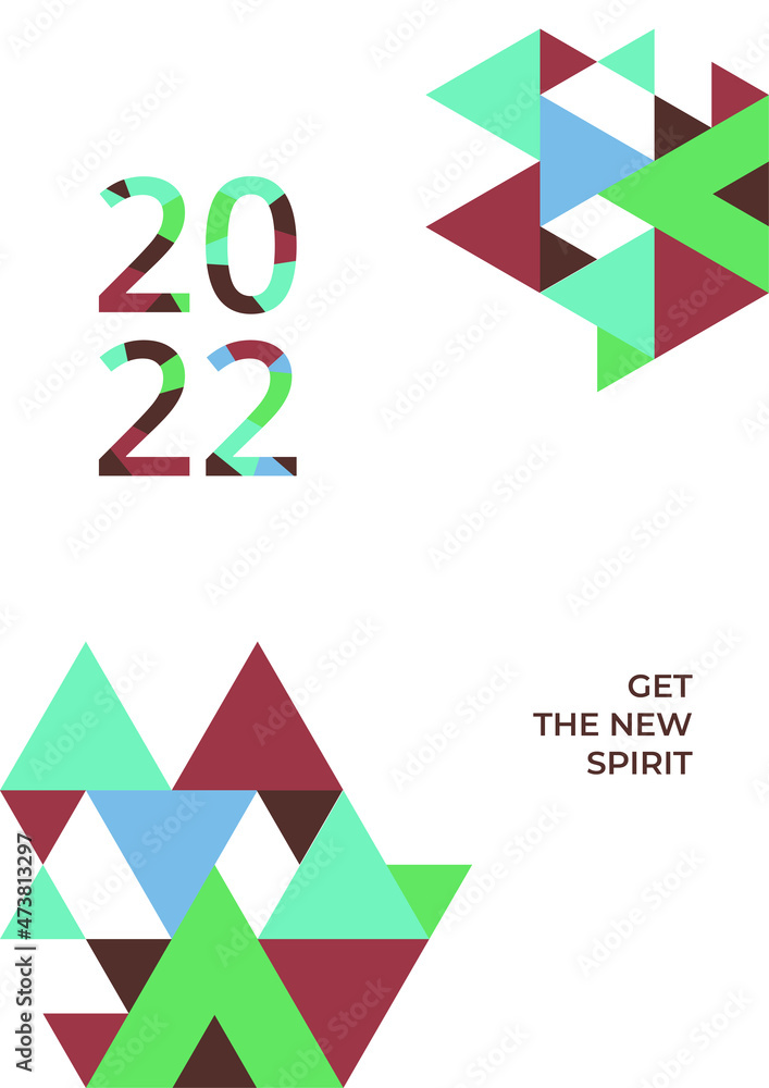 Happy New Year 2022. Vector illustration for greeting card, party invitation card, website banner, social media banner, background, cover design template, marketing material. Happy New Year 2022. Vector illustration for greeting card, party invitation card, website banner, social media banner, background, cover design template, marketing material.