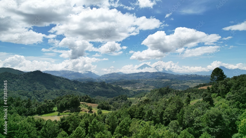 Tecpán Guatemala, paisaje, volcanes