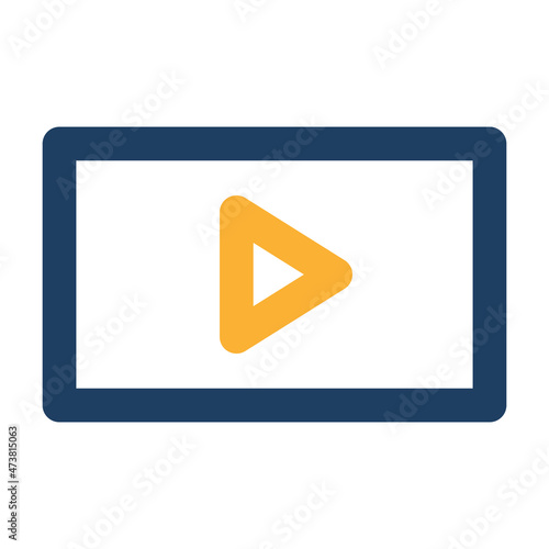 Media Player Vector icon which is suitable for commercial work and easily modify or edit it