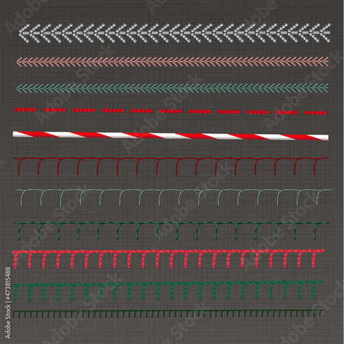 Embroidery Stiches Illustrator Brushes