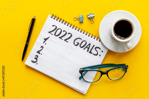New year goals plan - inspirational and motivating concept