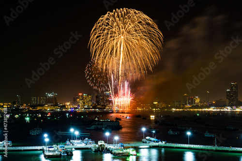 Firework at Pattaya, Thailand