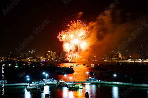 Firework at Pattaya, Thailand