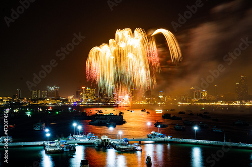 Firework at Pattaya, Thailand