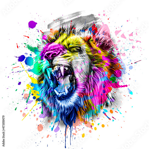 Bright abstract colorful ba...