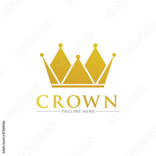 crown logo icon vector template