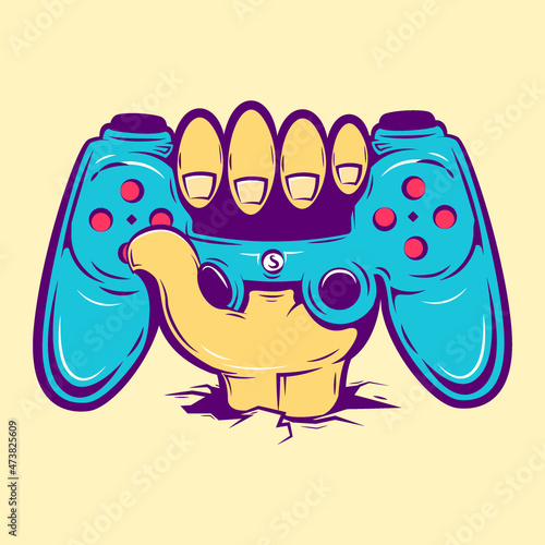handheld gamepad for playing video game cartoon