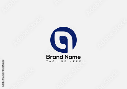 Abstract q letter modern initial lettermarks logo design photo