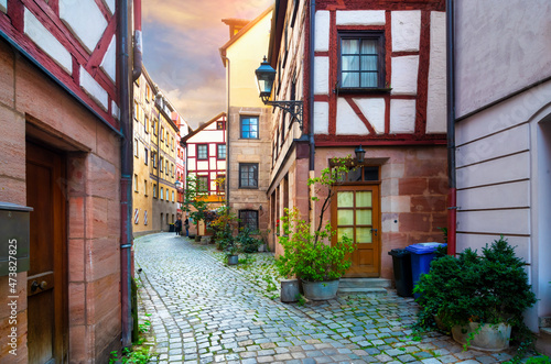 Fototapeta Naklejka Na Ścianę i Meble -  Old town of Nuremberg, Germany