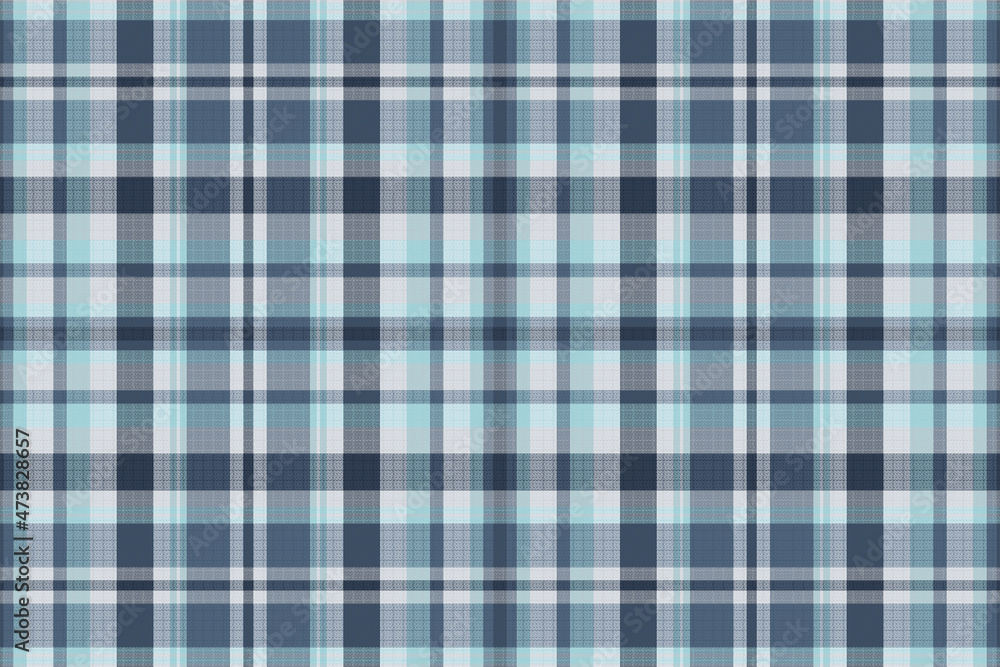 Fototapeta premium Seamless winter tartan plaid pattern background.