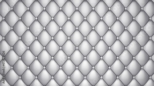 White leather upholstery background, high resolution illustration