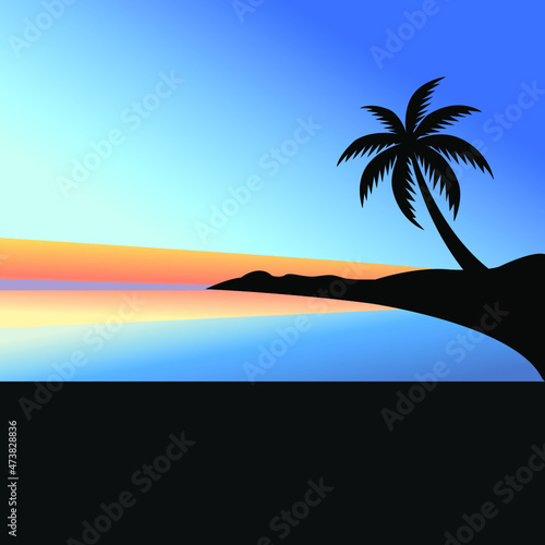 beach logo illustration