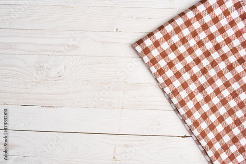 plaid tablecloth wooden texture kitchen decoration design