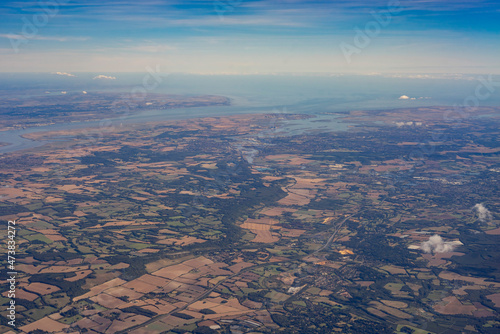 Aerial view of United Kingdom