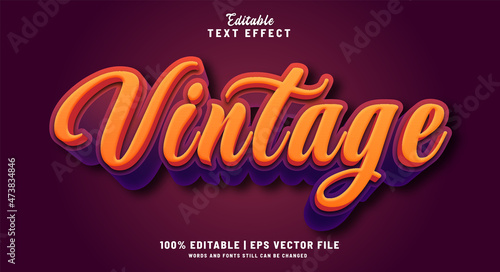 Editable text effect 3d style