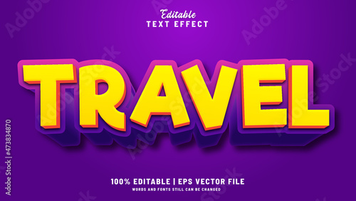 Editable text effect 3d style