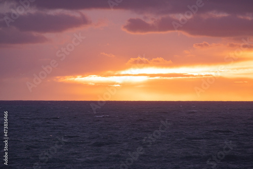 Amazing evening shot over the Mediterranian sea - travel photography © 4kclips