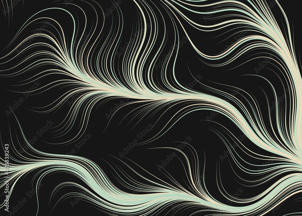 Fototapeta premium Abstract Perlin Noise Geometric Pattern generative computational art illustration
