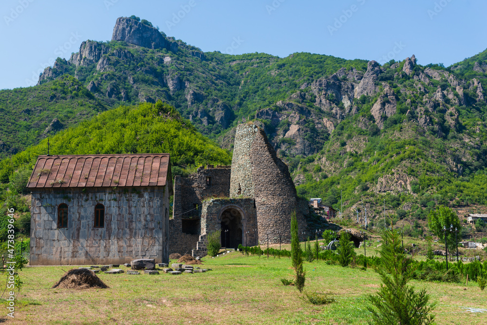 Tower architectural complex Akhtala in northern Armenia Tower architectural complex Akhtala in northern Armenia