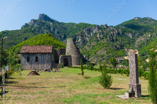 Tower architectural complex Akhtala in northern Armenia photo