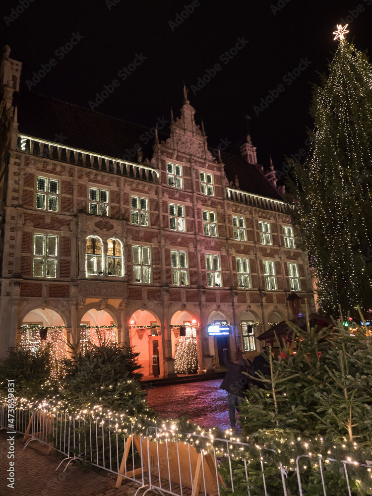 Obraz premium Weihnachtsstimmung im westfälischen Bocholt