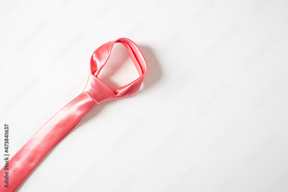 Tie on white background. Wedding fashion concept. Tie on white background. Wedding fashion concept.