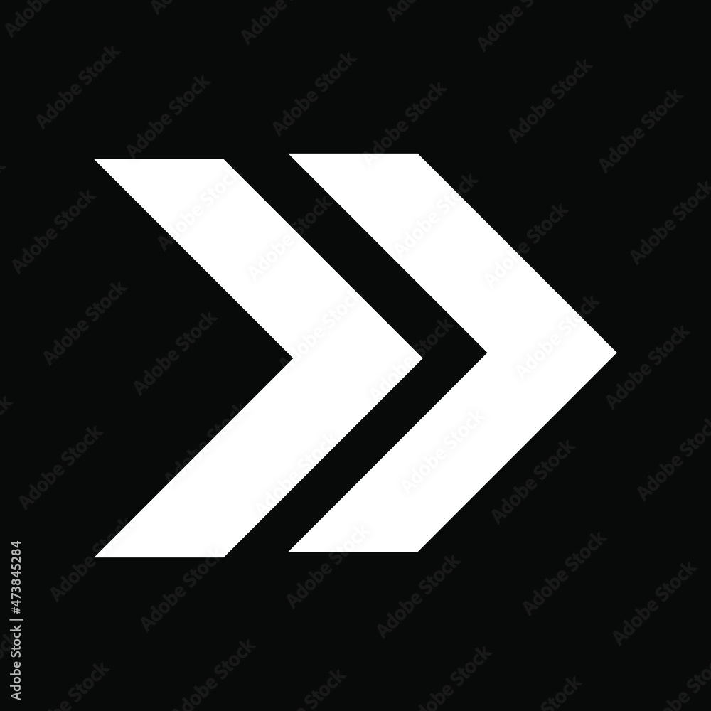 Right arrow icon. Next icon sign symbol in trendy flat style. Right arrow vector icon illustration isolated on black background Right arrow icon. Next icon sign symbol in trendy flat style. Right arrow vector icon illustration isolated on black background