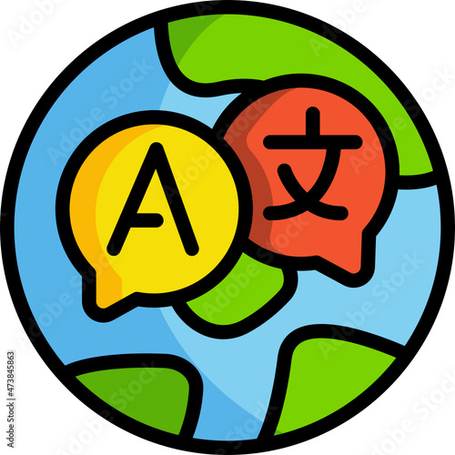 translate line icon