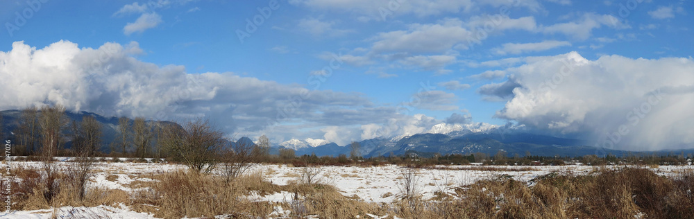 Canadian scenery during winter in British Columbia Canadian scenery during winter in British Columbia