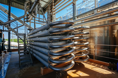 Coaxial type corrugated tube of heat exchanger photo