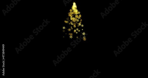 Christmas Tree made with golden snowflakes particles 

Works well with all editing Programs, Drag and Drop on Video/Photos and use Add or screen overlay mode