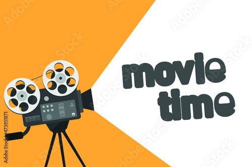 Cinema festival and movie night poster template. Vector