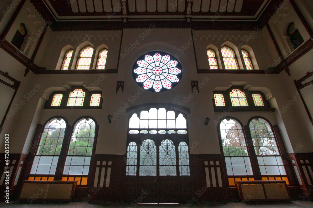 Istanbul, Turkey-September 12, 2021: Photos from the famous Sirkeci Train station in Istanbul.