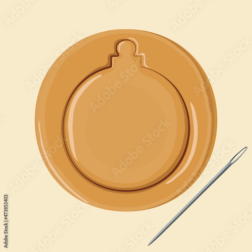 Korean dalgona honeycomb sugar cookie. Christmas bulb shape
