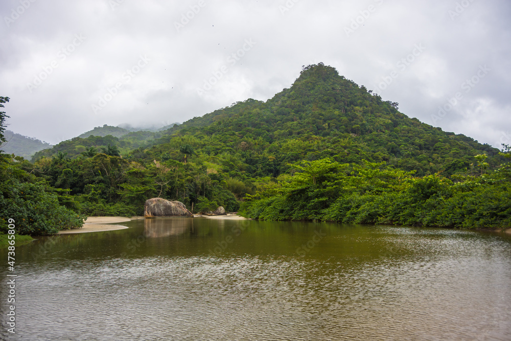 View of Dois Rios (Two Rivers) at Ilha Grande - Ilha Grande, Angra dos Reis, Brazil