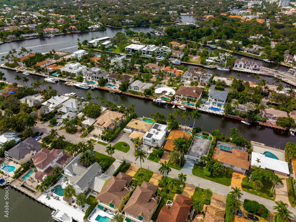 Obraz premium Waterfront realty in Fort Lauderdale FL